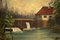 Artista alemán, paisaje, 1880, óleo sobre lienzo, enmarcado, Imagen 7