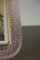 Cornice per foto in vetro di Murano rosa e ottone di Barovier & Toso, inizio XXI secolo, Immagine 8
