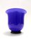 Vintage Royal Blue Opaline Glass Vase by Paolo Venini, 1990s 1