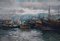 Ezelino Briante, Le Grand Port, óleo sobre cartón, años 60, enmarcado, Imagen 2