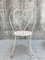 Painted White Metal Garden Table and Chairs, Set of 3, Image 2