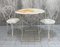 Painted White Metal Garden Table and Chairs, Set of 3, Image 1