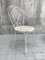 Painted White Metal Garden Table and Chairs, Set of 3, Image 4
