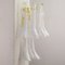 Large Petal Wall Light in Murano Glass with White Decoration, Italy, 1990s 3