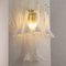 Large Petal Wall Light in Murano Glass with White Decoration, Italy, 1990s 4
