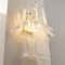 Large Petal Wall Light in Murano Glass with White Decoration, Italy, 1990s 2