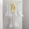 Large Petal Wall Light in Murano Glass with White Decoration, Italy, 1990s 5