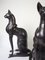 Large Hollywood Regency Bronze Cats, 1970s, Set of 2, Image 3