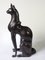 Large Hollywood Regency Bronze Cats, 1970s, Set of 2 4