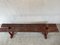 Earls 20th Century Rustic Swedish Wood Bench with Patinated Red 10