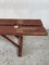 Earls 20th Century Rustic Swedish Wood Bench with Patinated Red 7