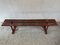 Earls 20th Century Rustic Swedish Wood Bench with Patinated Red 2