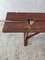 Earls 20th Century Rustic Swedish Wood Bench with Patinated Red 4