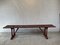 Earls 20th Century Rustic Swedish Wood Bench with Patinated Red 1