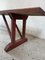 Earls 20th Century Rustic Swedish Wood Bench with Patinated Red 13