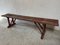Earls 20th Century Rustic Swedish Wood Bench with Patinated Red 12