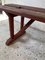 Earls 20th Century Rustic Swedish Wood Bench with Patinated Red 17