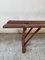 Earls 20th Century Rustic Swedish Wood Bench with Patinated Red 8