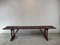 Earls 20th Century Rustic Swedish Wood Bench with Patinated Red 11