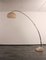 Lámpara de pie en forma de arco extensible con base de mármol de Hustadt Leuchten, años 60, Imagen 8