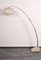 Lámpara de pie en forma de arco extensible con base de mármol de Hustadt Leuchten, años 60, Imagen 14