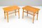 Swedish Occasional Tables on Wheels, 1970s, Set of 2, Image 1