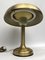 Vergoldete Vintage Ministerial Tischlampe, Italien, 1950er 6