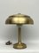 Vintage Ministerial Gilded Table Lamp, Italy, 1950s, Image 1