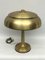 Vintage Ministerial Gilded Table Lamp, Italy, 1950s 9