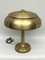 Vintage Ministerial Gilded Table Lamp, Italy, 1950s, Image 9