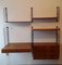 Mid-Century Minimalist Shelf System with Desk, Shelves, Closet and Drawers in Teak, 1960s 3