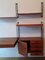 Estantería minimalista Mid-Century con escritorio, estantes, armario y cajones en teca, años 60, Imagen 6
