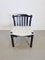 Brutalist Dining Chairs in Black Wood, Italy, 1970s, Set of 4, Image 19