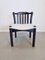 Brutalist Dining Chairs in Black Wood, Italy, 1970s, Set of 4, Image 11