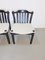 Brutalist Dining Chairs in Black Wood, Italy, 1970s, Set of 4 8