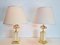 Regency Fruit Bowl Table Lamps in Brass and Crystal from Maison Le Dauphin, 1970s, Set of 2, Image 2