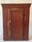 19th Century Swedish Folk Art Wall Cabinet in Patinated Red Color, Image 1