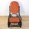 Bentwood Pink Capitonnée Upholstered Rocking Chair for Gasisa, Spain, 1960s 3