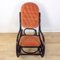 Bentwood Pink Capitonnée Upholstered Rocking Chair for Gasisa, Spain, 1960s, Image 3