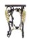 Wrought Iron Console with Golden Acantho Leaves, 1950s, Image 2