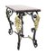 Wrought Iron Console with Golden Acantho Leaves, 1950s 8