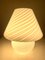 Lámpara en forma de hongo de cristal de Murano atribuida a Venini, Italia, años 60, Imagen 4