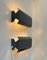 Danish Minimalist Dark Grey Wall Sconces from Hamalux Kozeluh, 1960s, Set of 2, Image 6