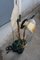 Lámpara de pie italiana de malaquita y latón, años 70, Imagen 7