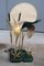 Lámpara de pie italiana de malaquita y latón, años 70, Imagen 18