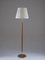 Swedish Brass and Wood Floor Lamp attributed to Boréns, 1940s 2