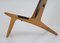Hunting Chair 204 attribuée à Uno & Östen Kristiansson pour Luxus, Suède, 1950s 7