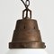Lampe à Suspension d'Église Vintage en Opaline, 1930s 3