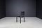Sedie da pranzo in pelle nera di Carlo Bartoli per Matteo Grassi, Italia, anni '80, set di 2, Immagine 5