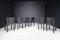 Chaises de Salle à Manger en Cuir Noir par Carlo Bartoli pour Matteo Grassi, Italie, 1980s, Set de 2 4